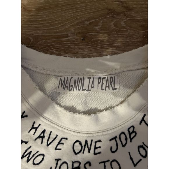 Magnolia Pearl Womens Ivory Glow From Your Soul Blouse - Picture 2 of 5